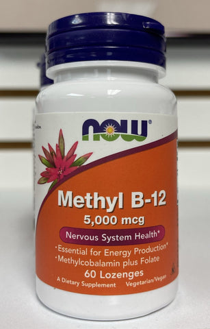 Methyl B-12 5,000mcg - 60 Lozenges