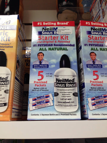 Sinus Rinse Starter Kit :: Rinse Bottle & 5 Packets