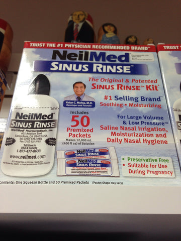 Sinus Rinse Kit :: Rinse Bottle & 50 Packets